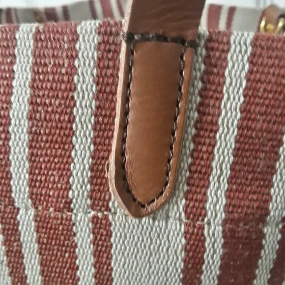 Banana Republic Stripe Canvas Tote